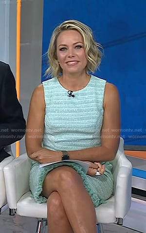 Dylan's green tweed dress on Today