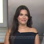 Elena Besser’s black twisted strap top on Today