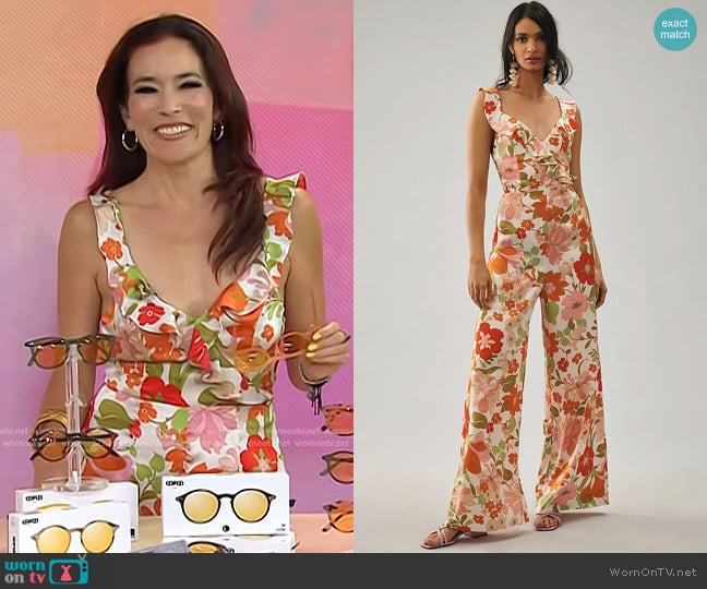 Elliatt Heliconia Jumpsuit worn by Amy E. Goodman on Today