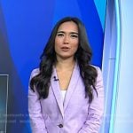 Emilie’s lilac blazer on Today