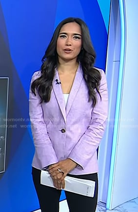 Emilie's lilac blazer on Today
