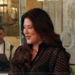 Emily’s black lace top on The Real Housewives of Orange County