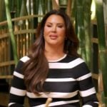 Emily’s striped top and leggings on The Real Housewives of Orange County