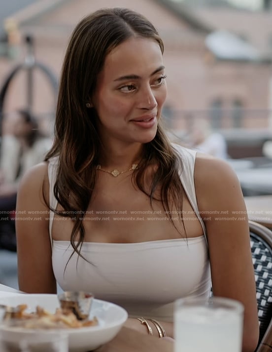 Emira's square neck bodysuit on Next Gen NYC