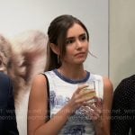 Emma’s graphic print dress on General Hospital