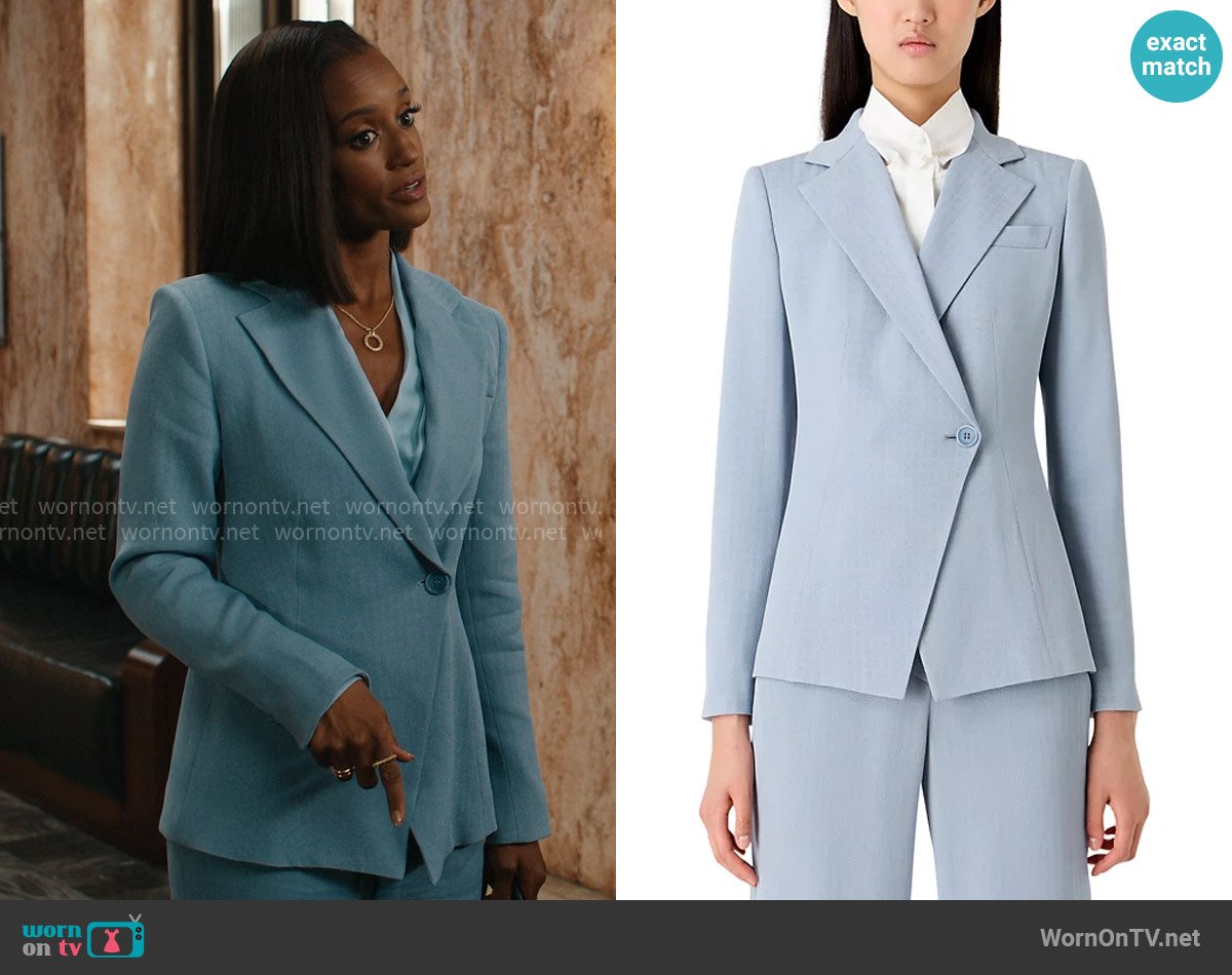 Emporio Armani Icon Frisottino Jacket worn by Olympia (Skye P. Marshall) on Matlock