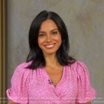Dr. Tara Narula’s pink wrap dress on Good Morning America