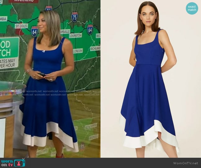 Esteban Cortazar x RTR Flamenco Dress worn by Ginger Zee on Good Morning America