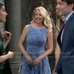 Felicia’s blue midi dress on General Hospital