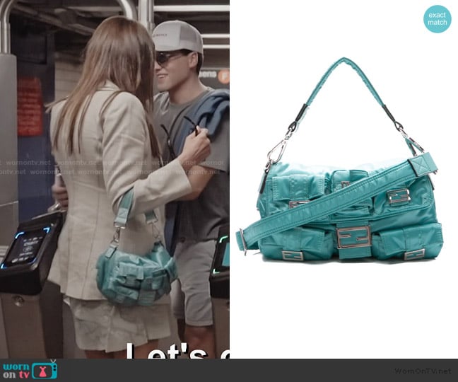 Fendi Econyl Cuoio Romano Baguette Bag worn by Meredith Marks on Next Gen NYC