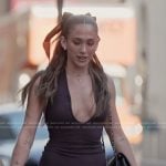 Ariana’s burgundy halter dress on Next Gen NYC