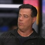 Carson Daly’s black half-zip shirt on Today