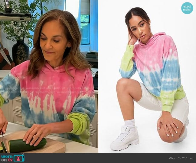 Forever 21 Tie Dye Sweatshirt worn by Joy Bauer on Today
