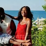 Gabrielle Union’s red smocked dress on Today