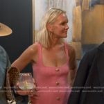 Galyna’s pink ribbed sleeveless knit dress on The McBee Dynasty Real American Cowboys