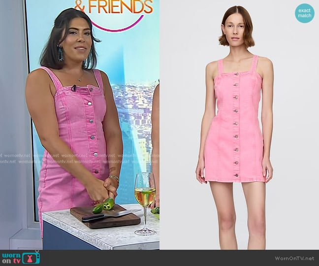 Gap Denim Mini Dress in french pink worn by Katie Stilo on Today