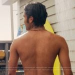 Gat’s yellow printed shorts on We Were Liars