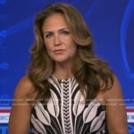 Michelle’s black leaf print dress on Good Morning America
