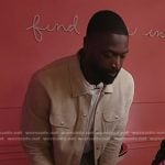 Dwyane Wade’s beige suede jacket on Today