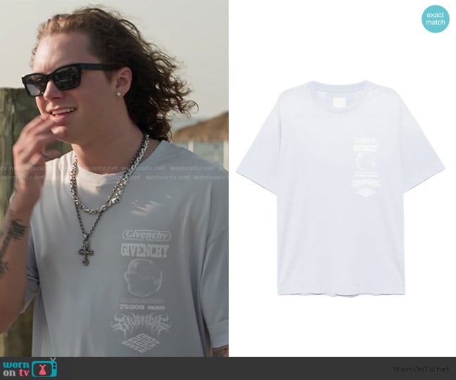Givenchy Logo-print T-shirt worn by Hudson McLeroy on Next Gen NYC