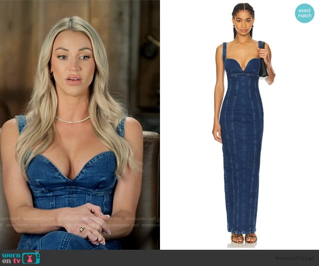 Good American Corset Long Dress worn by Calah Jackson on The McBee Dynasty Real American Cowboys