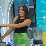 Katie Stilo’s green floral ruched skirt on Today