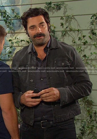 grey denim jacket on Days of our Lives