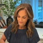 Joy’s navy top on Today