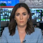Hallie’s blue double breasted blazer on Today