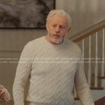 Harris's white cable knit sweater on We Were Liars