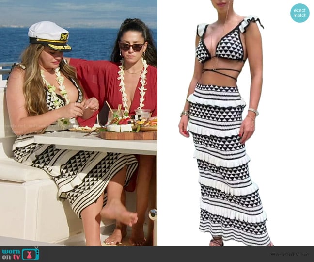 Hesaco  Two Piece Coverup Set worn by Brittany Cartwright on The Valley