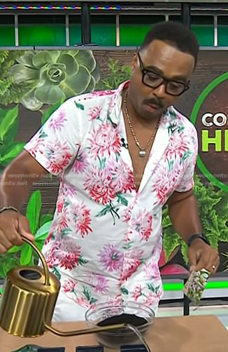 Hilton Carter's floral shirt on Today