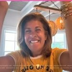 Hoda’s yellow print tee on Today