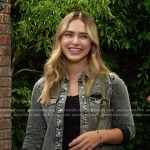 Holly’s grey denim western shirt on Days of our Lives