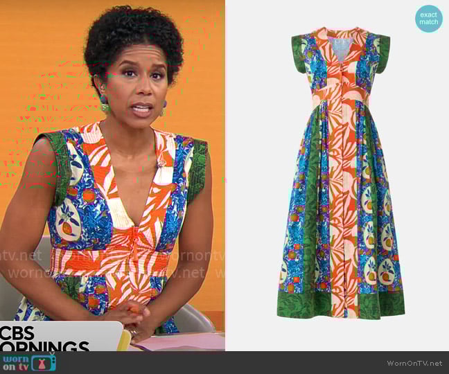 Hunter Bell April Dress worn by Adriana Diaz on CBS Mornings