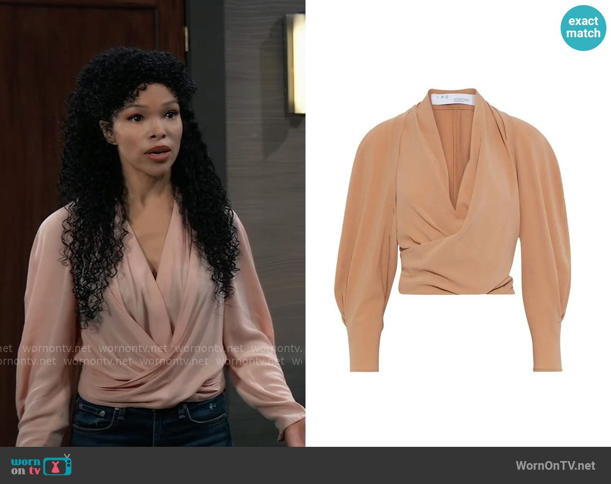 Iro Gasco Top worn by Portia Robinson (Brook Kerr) on General Hospital
