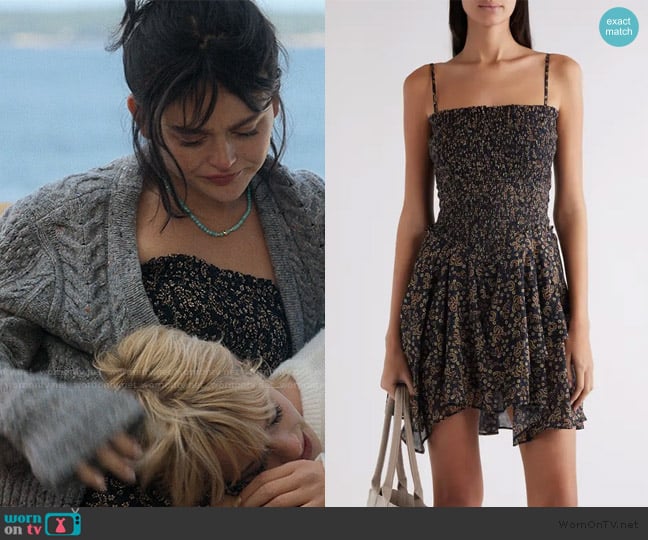 Isabel Marant Etoile Anka Abstract Print Cotton Sundress worn by Cadence Sinclair Eastman (Emily Alyn Lind) on We Were Liars