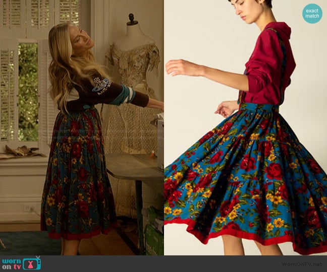 Issey Miyake Vintage Skirt worn by Carrie Bradshaw (Sarah Jessica Parker) on And Just Like That