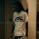 Jake’s blue floral shorts on The Chi