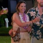 Kristen’s beige embroidered pants on The Valley