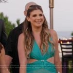 Janet’s blue cutout maxi dress on The Valley