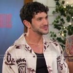 Javi’s ivory print short sleeve shirt on Days of our Lives