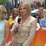 Jenna’s beige cropped blazer and pants on Today
