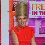 Jenna’s red tie waist mini dress on Today
