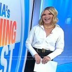 Jenna’s black open-toe leather heels on Today