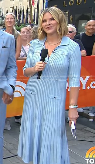 Jenna’s blue knit dress on Today