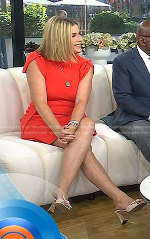 Jenna's knotted leather heel sandals on Today