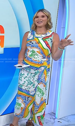 Jenna’s scarf print dress on Today