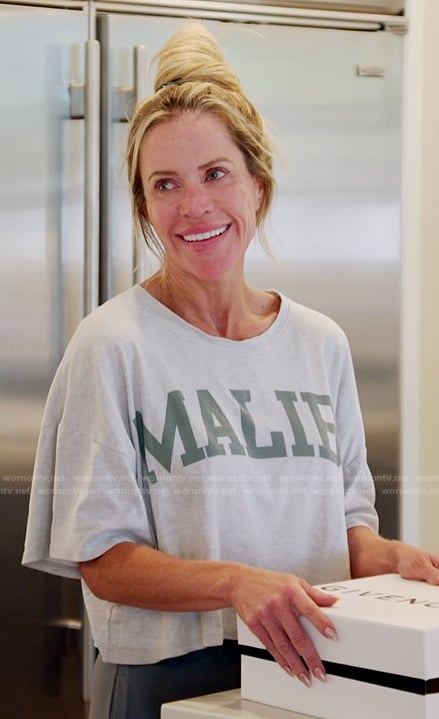 Jennifer’s Malibu print sweatshirt on The Real Housewives of Orange County