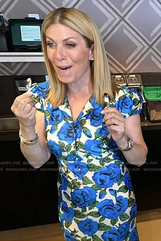 Jill’s floral cap sleeve dress on Today